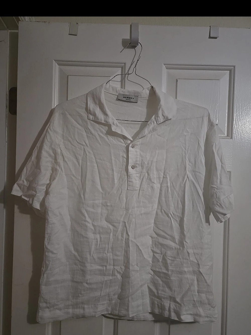 Alcott White Short Sleeve Polo Top